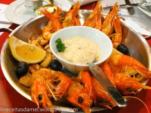 Les gambas à Pedra Alta