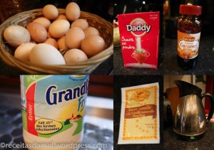 Les ingrédients pour le pudding